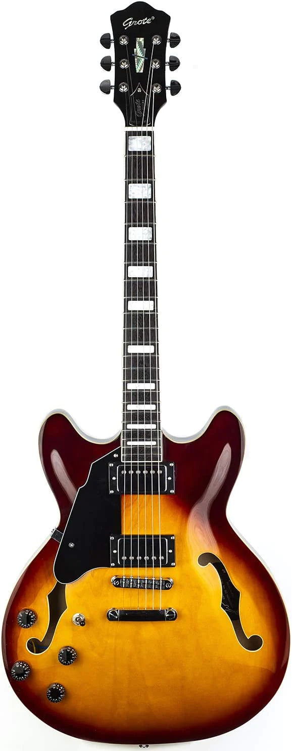 GROTE SEMI-HOLLOW BODY LEFT-HANDED ELECTRIC GUITAR