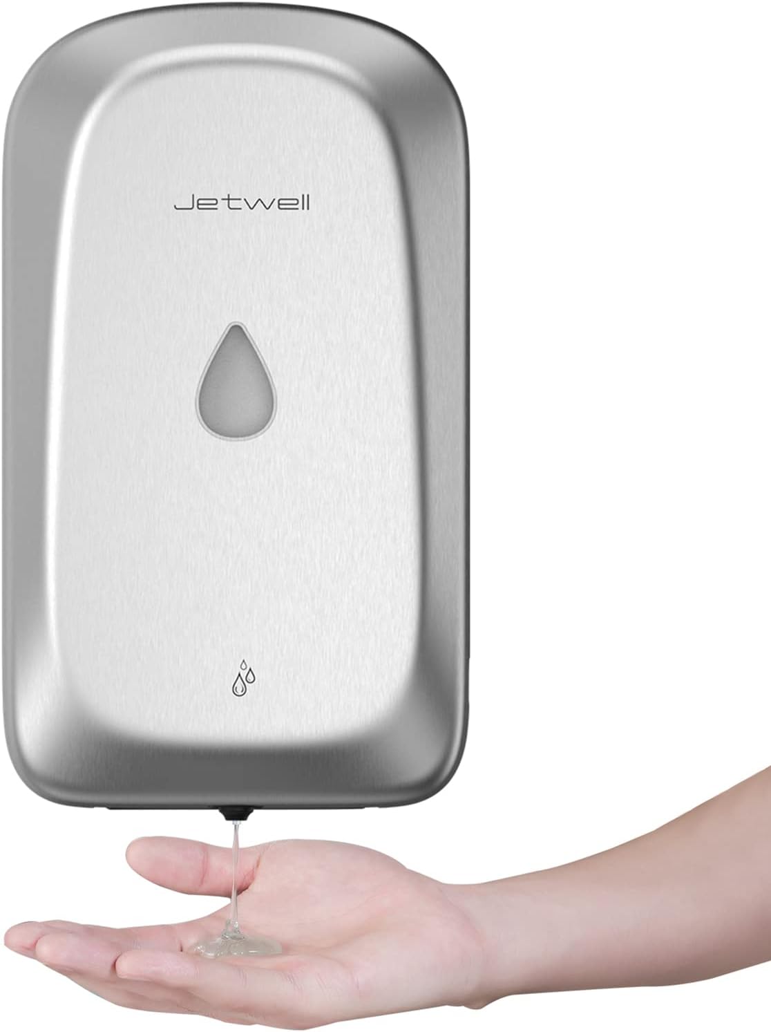 JETWELL Autoatic Touch-Less Hand Soap Dispenser, Wall Mount 34OZ/1000ML Liquid Drop Dispenser - JW1225