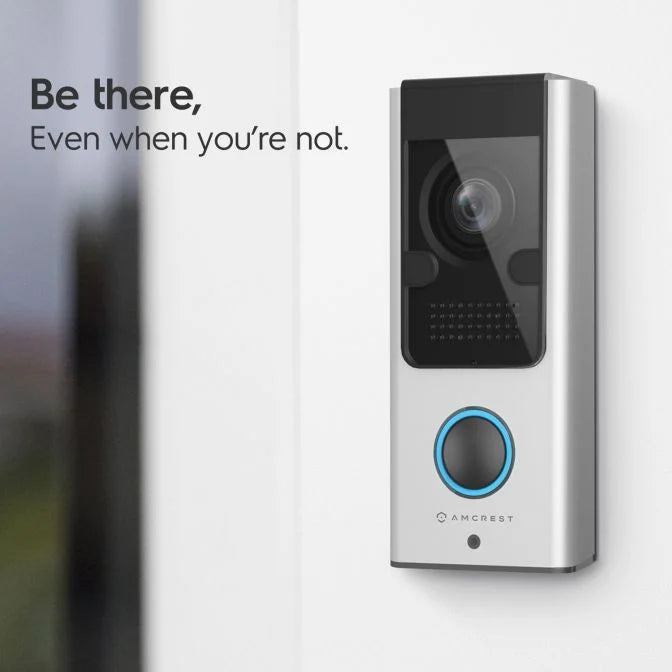 Amcrest SmartHome Video Doorbell Camera, Two-Way Audio, 140º Wide Angle, AD110