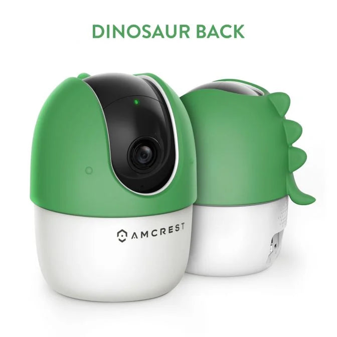 Amcrest ASH21 Silicone Cover, Dinosaur Camera Skin (ASH21-DINO-GREEN)