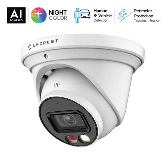 Amcrest 5MP AI IP PoE Turret Cam IP5M-T1277EW-AI (White)