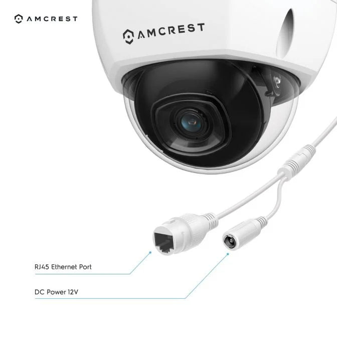 Amcrest 4K Dome IP POE Camera 105° FOV IP67 IK10 IP8M-2493EW-V2