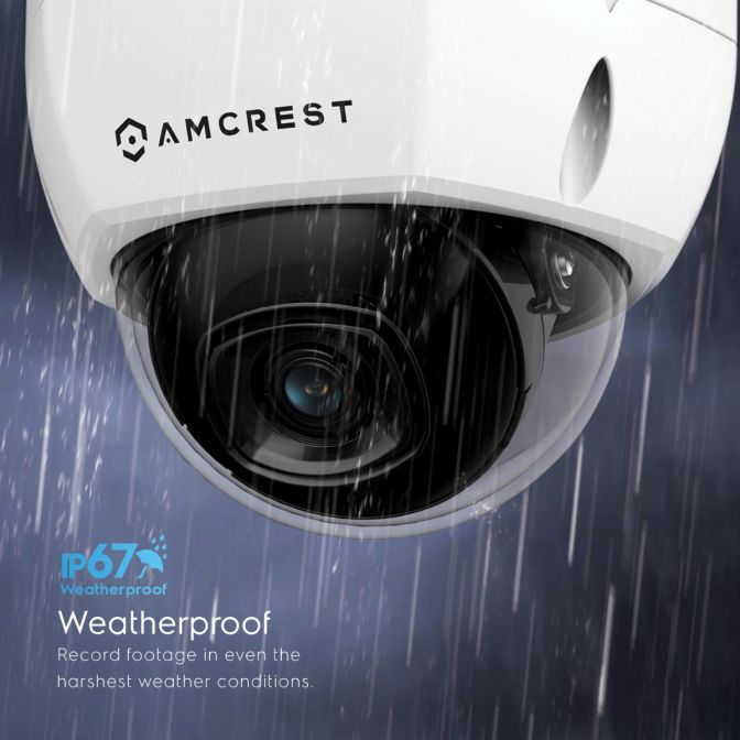 Amcrest 4K Dome IP POE Camera 105° FOV IP67 IK10 IP8M-2493EW-V2