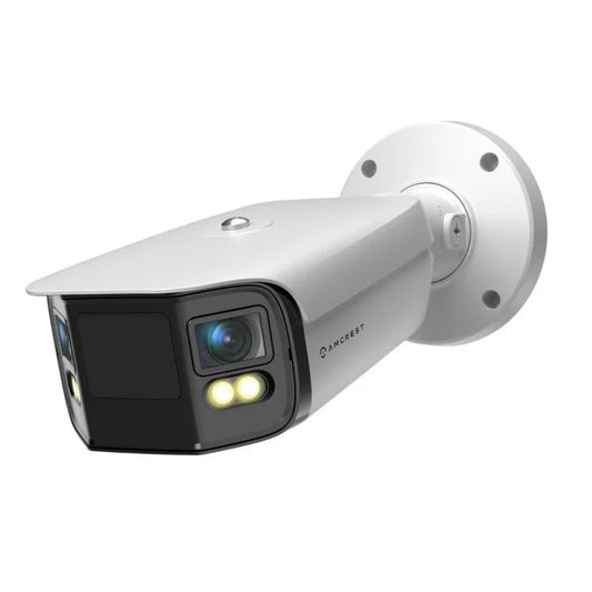 Amcrest Dual-Lens 4K (8MP) Outdoor Security POE Camera, IP8M-FCB2996EW-AI(White)