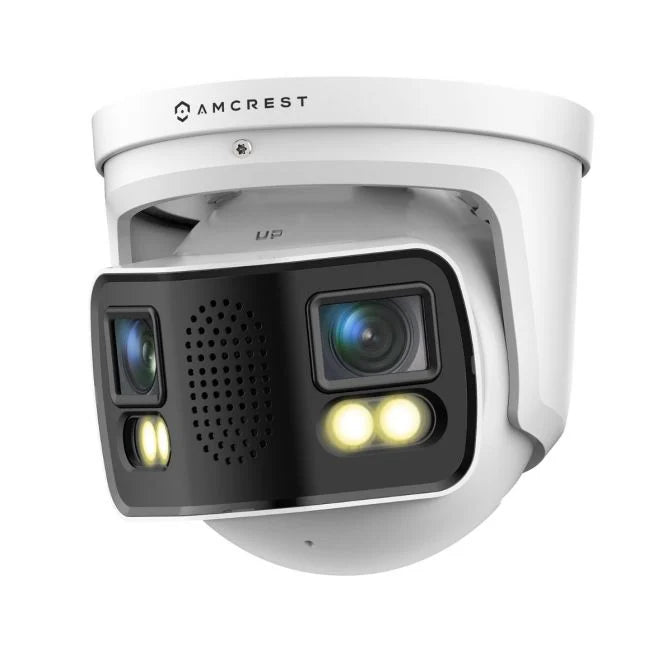 Amcrest Dual-Lens 4K (8MP) Outdoor Security POE Camera, IP8M-FCT2999EW-AI (White)