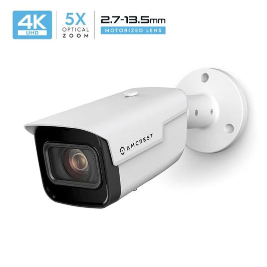 Amcrest 4K Bullet IP PoE Camera 5x Optical Zoom IP67 IP8M-VB2796EW