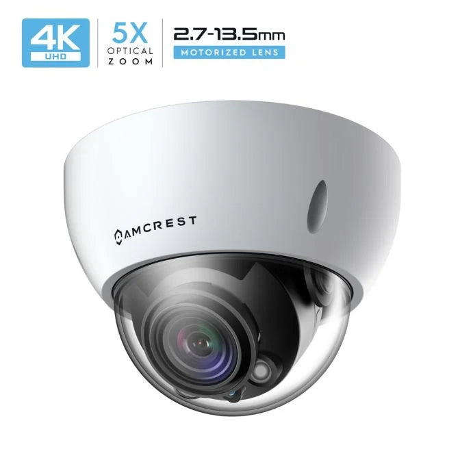 Amcrest 4K Optical Zoom IP PoE Dome Camera, IP67 - White (IP8M-VD2793EW)
